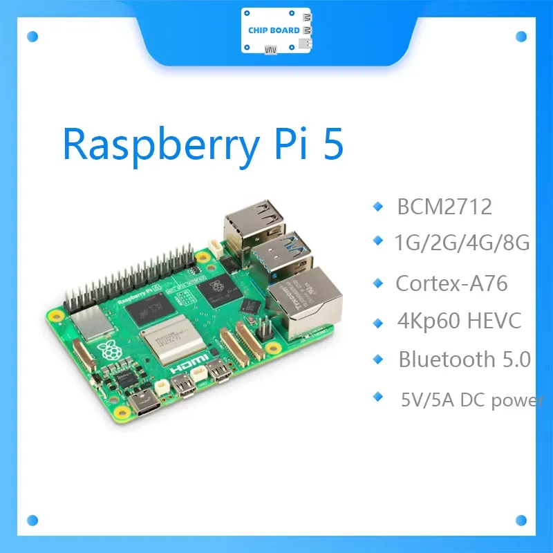 Raspberry Pi 5 8Gb Board - Untuk Raspberry Pi 5 Board Cortex-A76